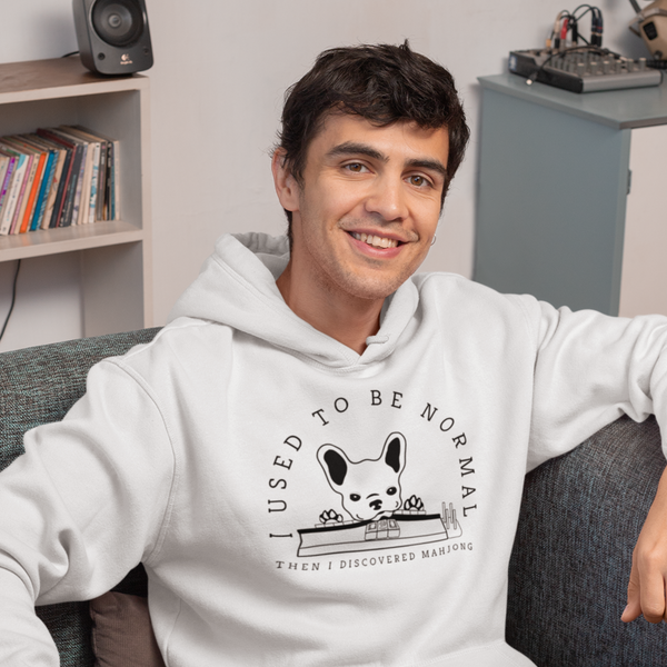 "I Used to be Normal" French Bulldog Mahjong Sweatshirt